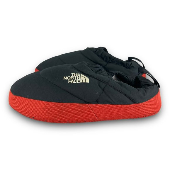 The North Face Nupste Tent Mule II Slippers 4501341404 Black Red Youth 12-1.5 - Picture 2 of 9